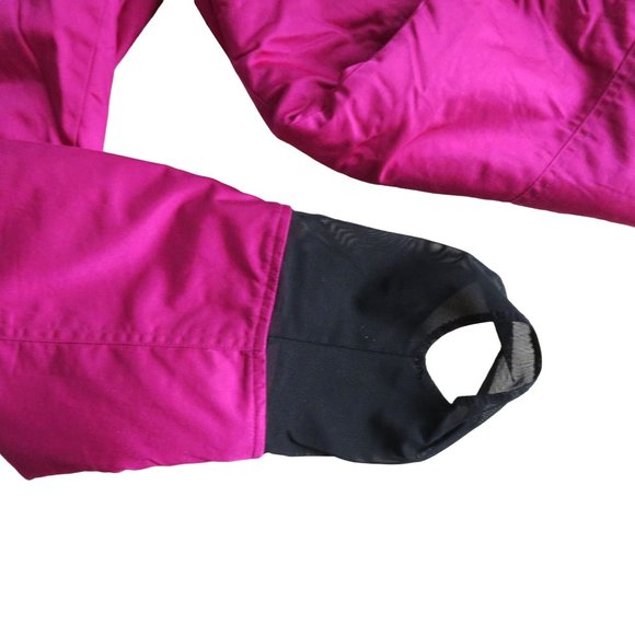 Vintage 80s OSSI Stirrup Ski Pants XS Fuchsia High Rise Belted Pocket Zip - Picture 5 of 15